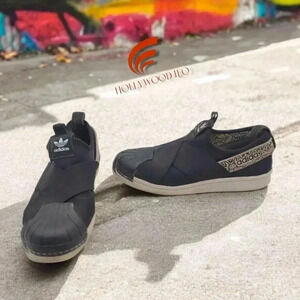 Adidas Superstar Slip On x Farm Company Black and White sz 8.5